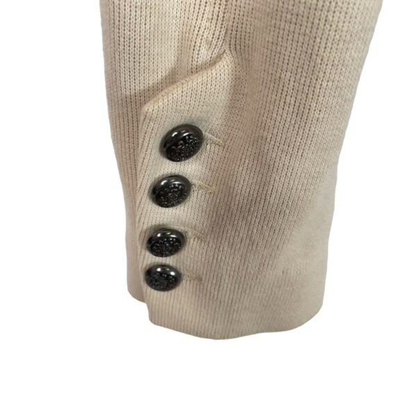 Free People We The Free Womens Military Jacket Lace Cropped Cream Lace Button 6 - Picture 10 of 16